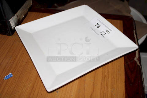 SWEET! Yedio Porcelain Square Dinner Plates, 10-3/4"