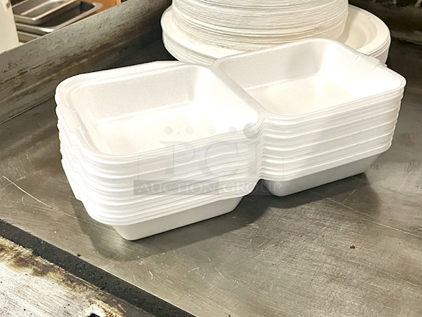 HUGE LOT!! Single Use To Go Food Containers.  - Image 5 of 8