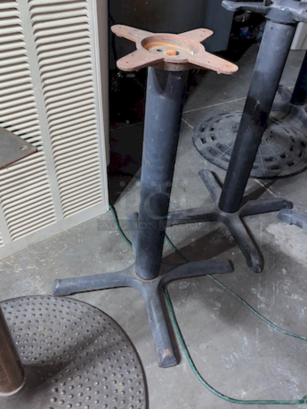 GIGANTIC LOT! (8) Table Bases With Round and Cross Bases. - Image 7 of 8