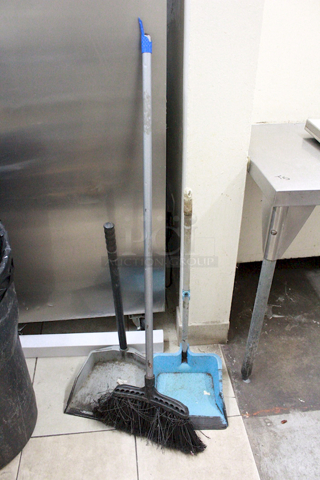 Broom And Dust Pans. 