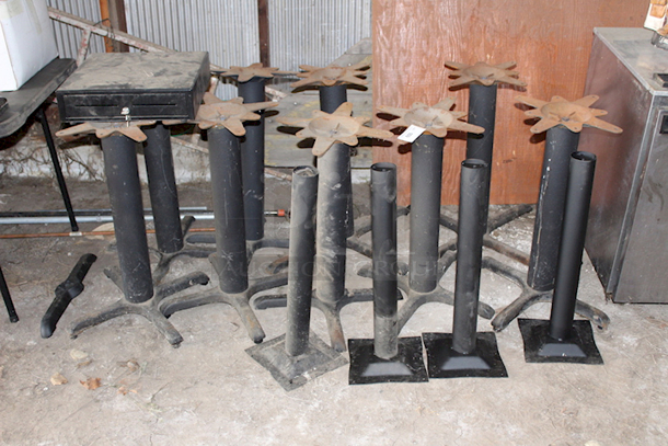 NICE! 13 Metal Table Stands. 13x your Bid - Image 1 of 6