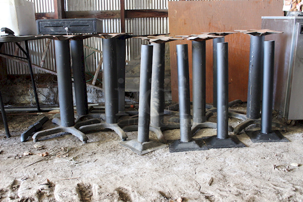 NICE! 13 Metal Table Stands. 13x your Bid - Image 3 of 6