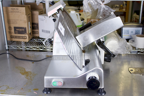 LIKE NEW CONDITION! Avantco 177SL312 12" Manual Gravity Feed Meat Slicer - 1/3 hp - Image 3 of 7