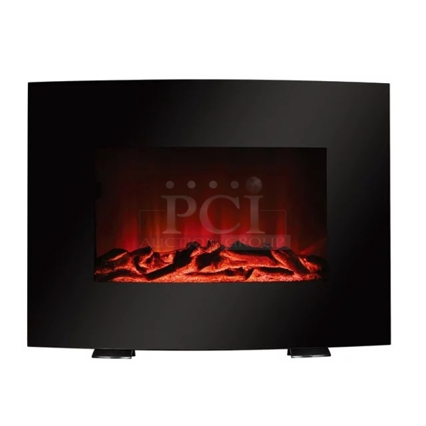 NEW!!  Mainstays 22'' Freestanding or Wall Mounted Fireplace, Black, WFP-22C. 120v
