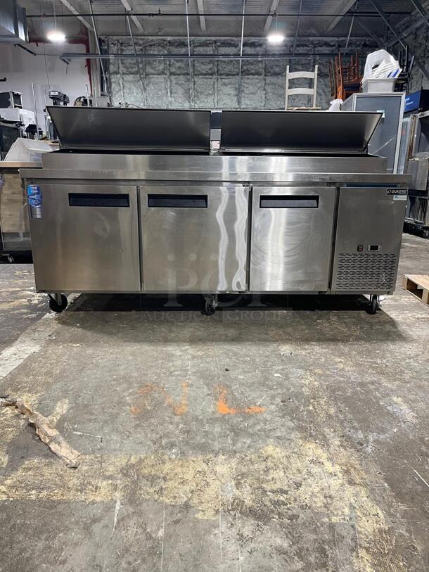 Dukers DPP90 90 3/8"W Three Door Pizza Prep Refrigerator - 24.89 Cu. Ft. - Image 10 of 10