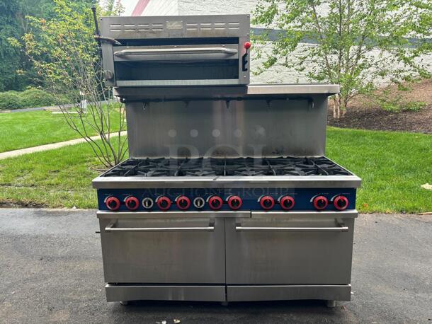 60 in. 5.9 cu. ft. Commercial 10 Burner Double Oven Gas Range in Stainless Steel
 - Image 8 of 8