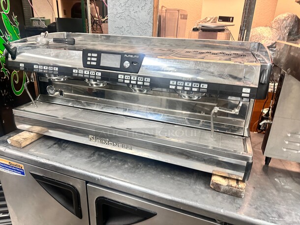 Excellent Condition 2017 Nuova Simonelli Aurelia II 4 Group Commercial Expresso Machine 220 Volt 1 Phase Tested and Working! - Image 1 of 10