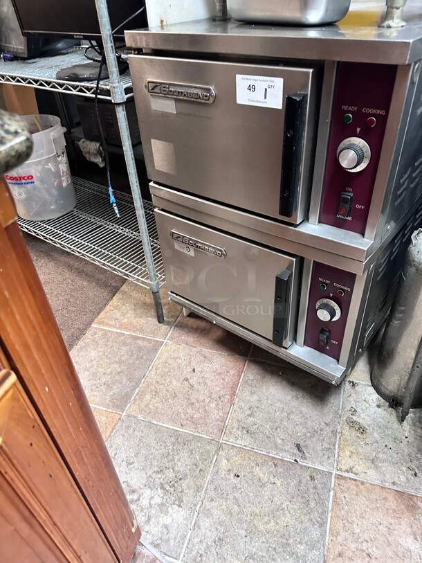 Working Southbend  (10) Pan Convection Steamer - Double Cabinet, Electric 220 Volt 3 Phase  - Image 3 of 6