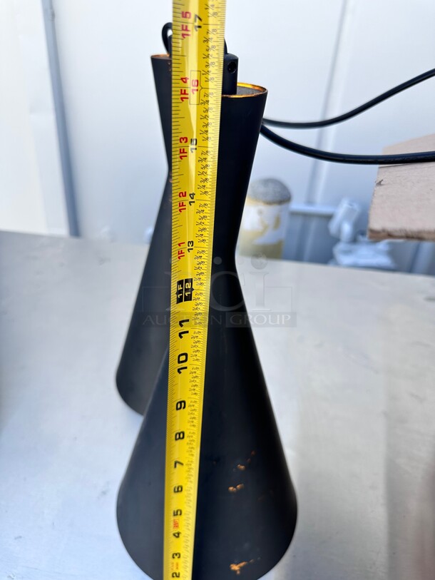 Eurofase Lighting Bronx Single Light 8 inch Wide Mini Pendant with Metallic Textured Inner Finish Black - Image 2 of 7