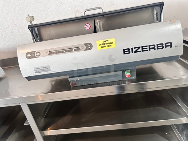 BIZERBA BRS 38 VARIABLE COMMERCIAL THICKNESS BREAD SLICER 120 Volt Working - Image 5 of 10