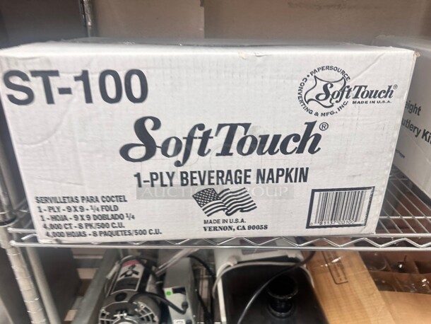 New Soft Touch ST-100 1-Ply Beverage Napkin 4000 Ct - Image 3 of 6