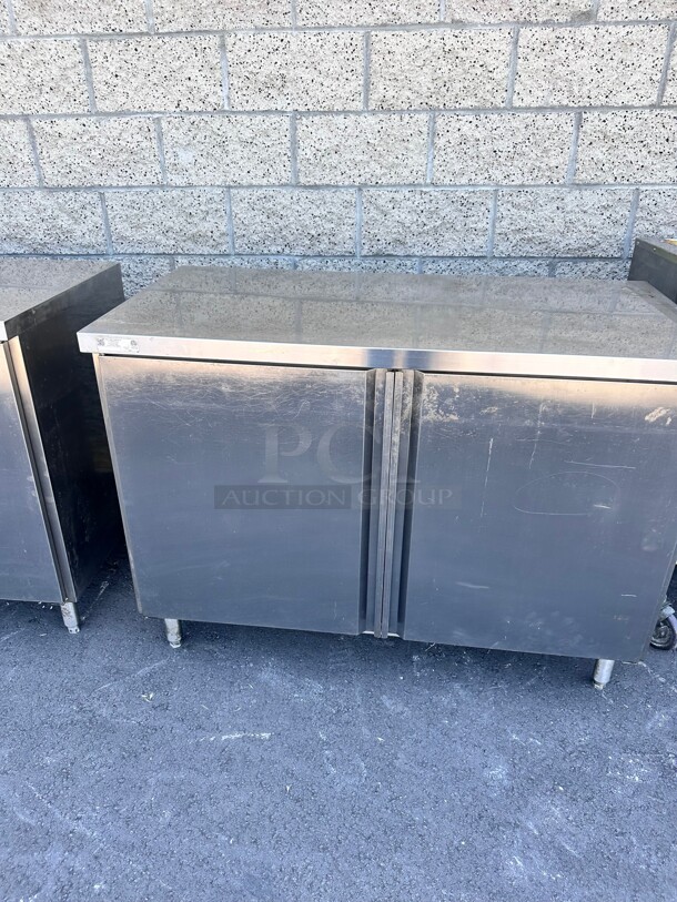 Excellent Condition Atlanta Culinary  48 Inch Wide 24 Inch Deep  Stainless Steel  Cabinet NSF - Image 6 of 7