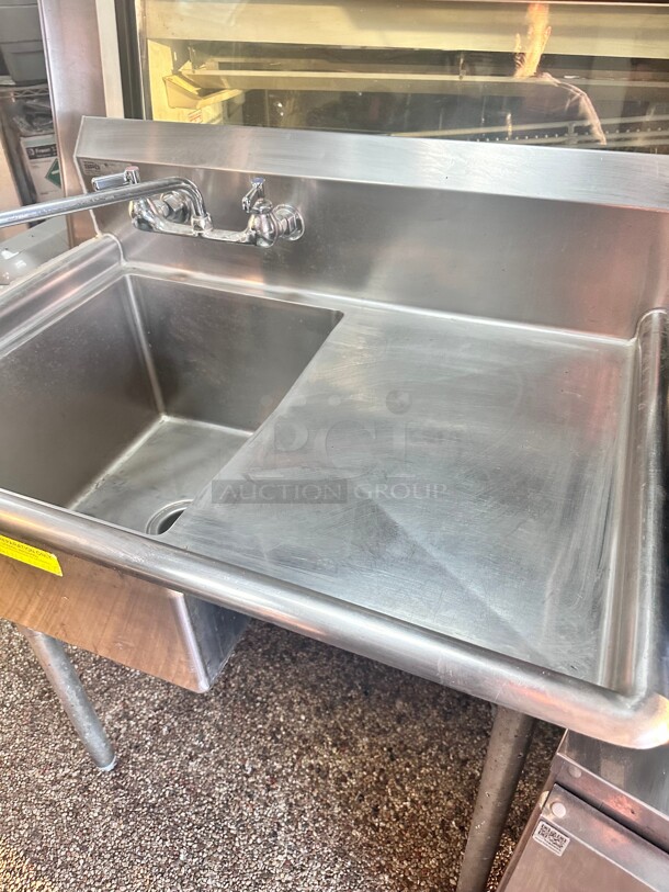 Clean SPG Commercial 36 Inch one Compartment Prep Veg Sink NSF - Image 4 of 7