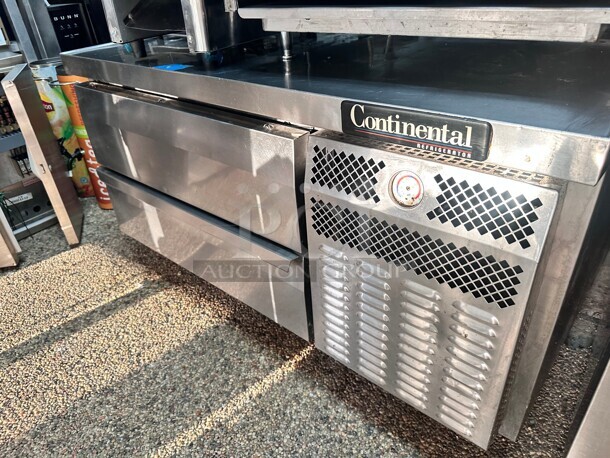Continental 48" Chef Base w/ (2) Drawers - 115v Tested and Working - Image 5 of 8