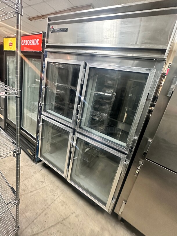 Nice Victory RA-2D-7 53" W Four Door Reach-In Refrigerator 115 Volt Tested and Working! - Image 2 of 6