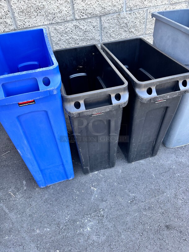 Black Trash Container  - Image 2 of 2