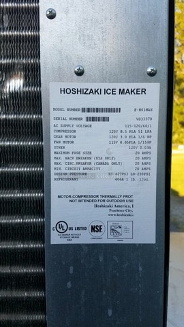 Hoshizaki Ice Maker w/ Ice Bin! - Image 2 of 3