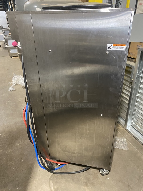Nice! Electro Freeze 3 Handle AIR COOLED Ice Cream Machine! SL500-137 Serial RS694EF0620! 208/230V 1 Phase! On Commercial Casters!   - Image 3 of 10