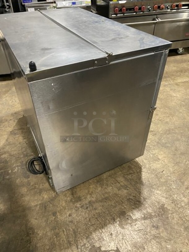 Beverage Air Single Side Access Milk Cooler! Stainless Steel! On Casters! Model: SM49N 115V 60HZ 1 Phase - Image 4 of 8