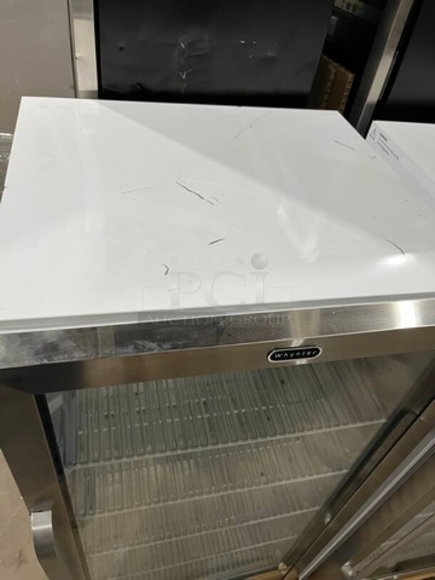 NEW! OUT OF THE BOX! SCRATCH-N-DENT! Whynter Commercial Single Door Reach In Cooler Merchandiser! With View Through Door! With Poly Coated Racks! Model: CBM815WS 115V - Image 5 of 7