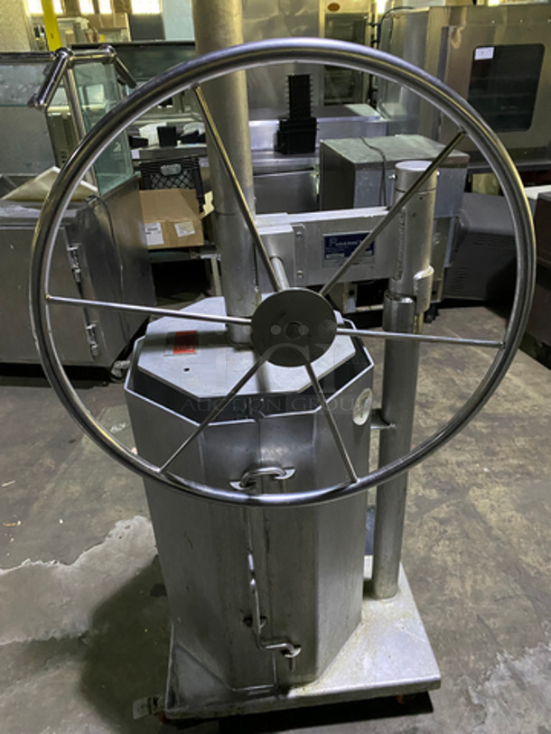 RARE FIND! Pack-A-Drum Commercial Manually Operated Trash Deflator! All Stainless Steel! - Image 8 of 8