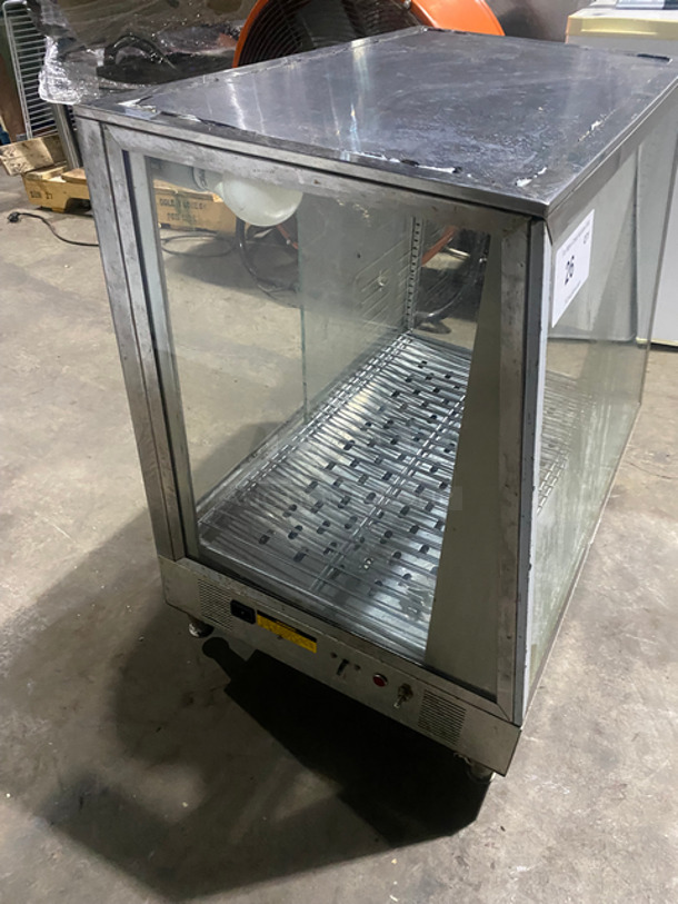 Commercial Countertop Food Warmer Display Case! Glass All Around Showcase Style! Stainless Steel Body! On Small Legs! - Image 3 of 8