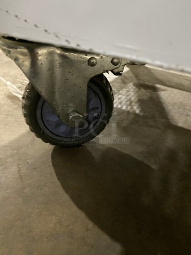 LATE MODEL! 2019 Commercial Refrigerated Sandwich Prep Table! With 2 Door Underneath Storage Space! Poly Coated Racks! All Stainless Steel! On Casters! Model: 48SPM 115V SN: 1119NARE0441 115V - Image 8 of 10