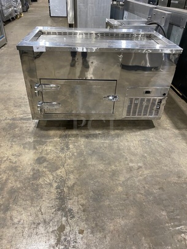 All Star Commercial Refrigerated Open Display Merchandiser! With Small Storage Space Underneath! All Stainless Steel! Model: 6999GTIREFC SN: 0910151 120V 60HZ 1 Phase - Image 1 of 9