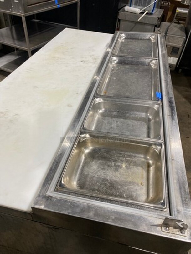 Continental Commercial Refrigerated Mega Top Pizza Prep Table! With Commercial Cutting Board! With 3 Door Storage Space Underneath! All Stainless Steel! On Casters! Model: CPA60 SN: 15161713 115V 60HZ 1 Phase - Image 9 of 10