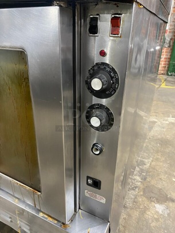 Blodgett Commercial Natural Gas Powered Double Deck Convection Oven! With View Through Doors! Metal Oven Racks! All Stainless Steel! On Casters! 2x Your Bid Makes One Unit! - Image 8 of 10