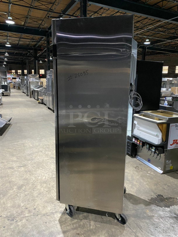 Turbo Air Single Door Reach In Freezer! With Poly Coated Racks! All Solid Stainless Steel! On Casters! Model: M3F24-1 115V 60HZ 1 Phase - Image 3 of 8