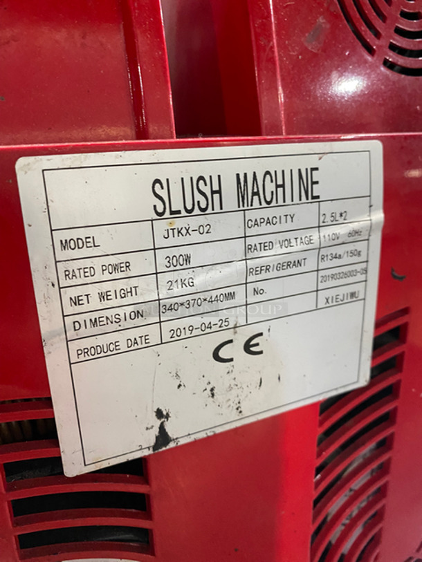 LATE MODEL! 2019 Commercial Countertop 2 Flavor Smoothie/ Slush Machine! Model: JTKX02 SN: 20190326003 110V - Image 5 of 9