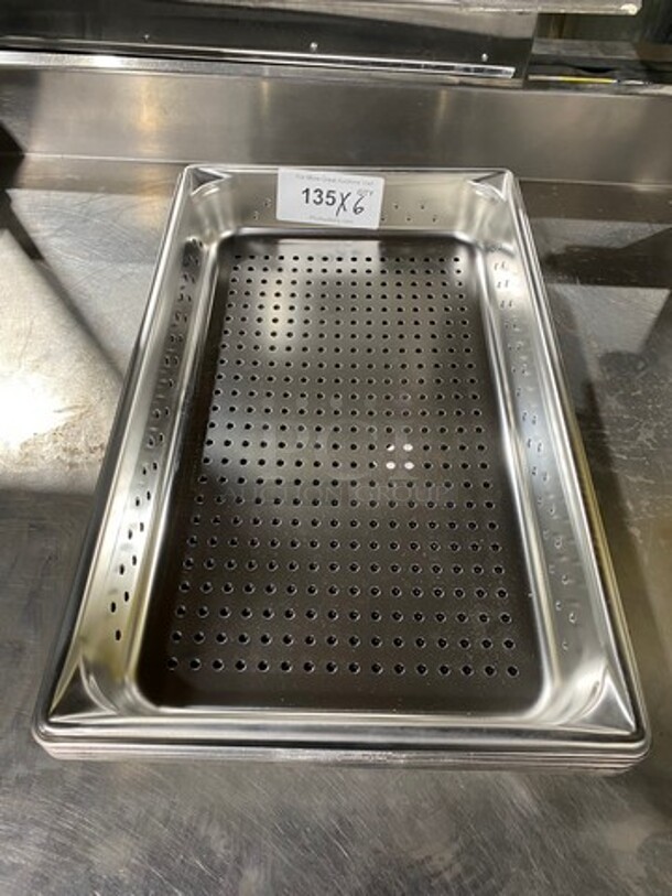NEW! Winco Perforated Pans! 6x Your Bid!