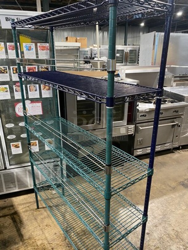 Metro 5 Tier Shelf! On Legs! BUYER MUST DISMANTLE! PCI CANNOT DISMANTLE FOR SHIPPING! PLEASE CONSIDER FREIGHT CHARGES! - Image 3 of 7