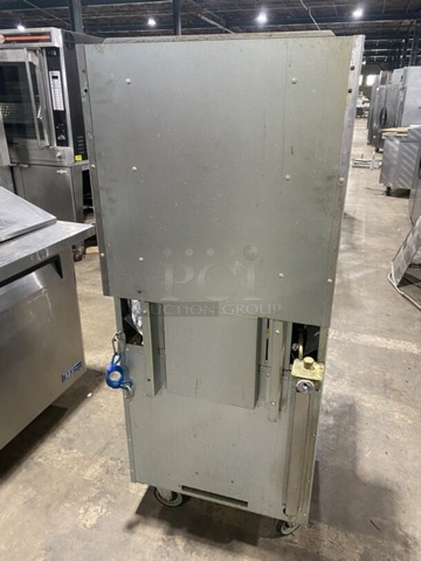 Nice! Ikon All Stainless Steel Natural Gas Powered 4 Burner Oven/Range With Raised BackSplash! With Oven Underneath! On Commercial Casters! Working When Removed! - Image 3 of 11