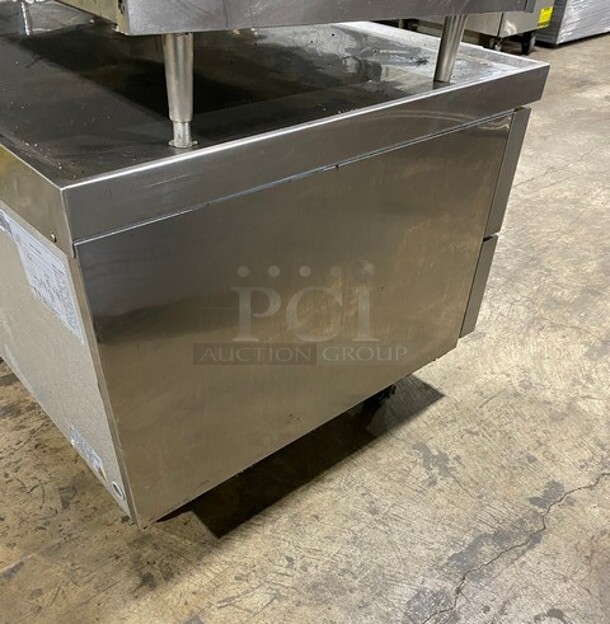 SWEET! Avantco Stainless Steel Commercial 2 Drawer Chef Base! On Commercial Casters! 115 Volts - Image 4 of 8