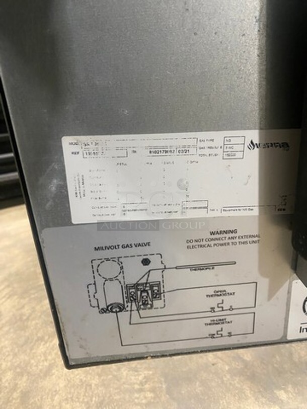 WOW! LATE MODEL! 2021 Sierra Commercial Natural Gas Powered Deep Fat Fryer! With 2 Metal Frying Baskets! With Backsplash! All Stainless Steel! On Casters! SN: 8102179082 - Image 6 of 10