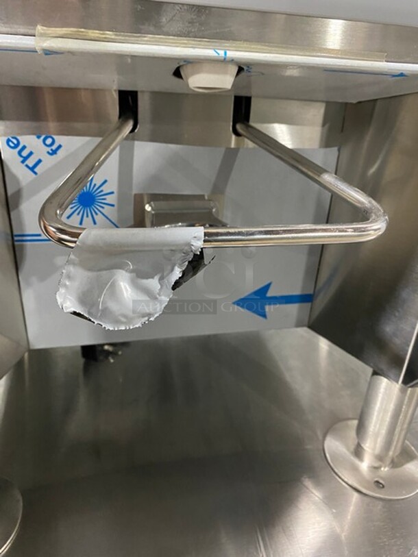 WOW! NEW! Silver King Commercial Countertop Refrigerated Milk Dispenser! Stainless Steel Body! On Legs! Model: SKMAJ1CAM3 SN: FMDP201168A 230V - Image 8 of 9