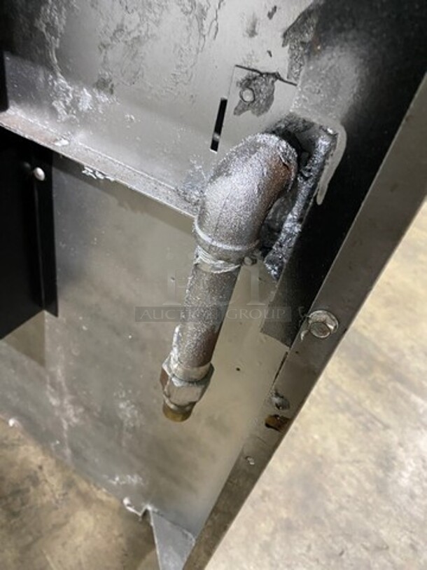 Garland Commercial Gas Powered 8 Burner Stove! With Raised Back Splash And Salamander! With Oven Underneath! All Stainless Steel! On Casters! - Image 11 of 11