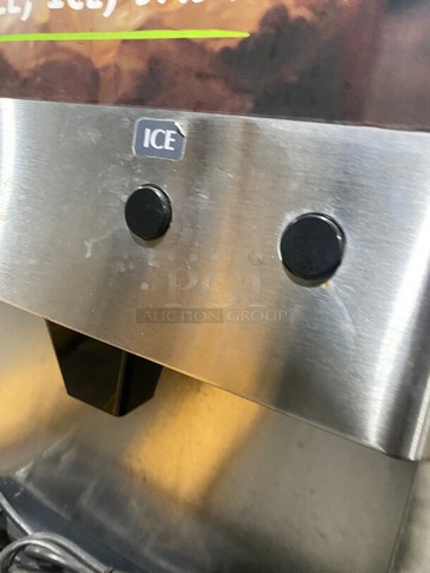 WOW! SCRATCH-N-DENT! LATE MODEL! Hoshizaki Commercial Countertop Refrigerated Ice Maker/Dispenser And Water Dispenser! All Stainless Steel! With Legs! Model: DCM270BAH SN: C18907F 115/120V 60HZ 1 Phase - Image 6 of 8