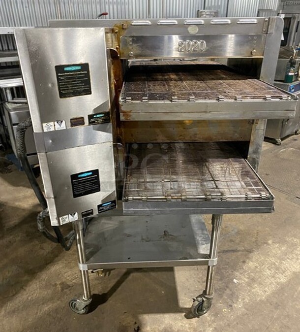 Late Model! 2019 Turbo Chef Commercial Countertop Electric Powered Double Deck Conveyor Pizza/ Baking Oven! All Stainless Steel! Working When Removed! On Equipment Stand! 2X YOUR Bid Makes One Unit! MODEL HhC2020 
SN:2020ED08814 208/240V 3PH - Image 4 of 12