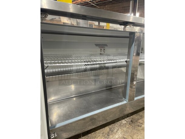 Maxx Cold Commercial Double Door Lowboy/ Worktop Cooler! With Poly Coated Rack! Solid Stainless Steel! On Casters! Model: MXCR60UA SN: 8218185 115V 60HZ 1 Phase - Image 7 of 12