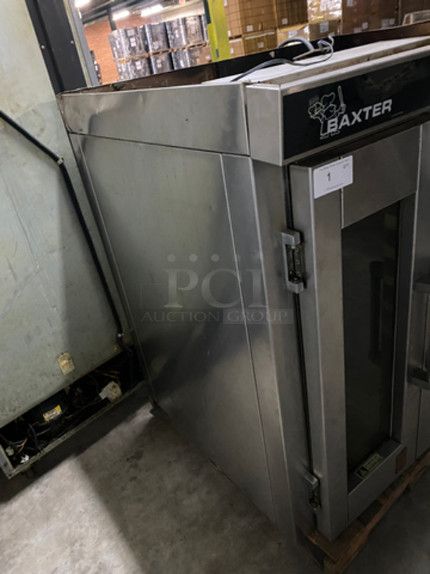 Baxter Commercial Electric Powered Mini Rotating Rack Oven! With 2 View Through Doors! Built In Pan Rack! All Stainless Steel! Model: 0V300EMS SN: 241007968 208V 60HZ 3 Phase - Image 2 of 10