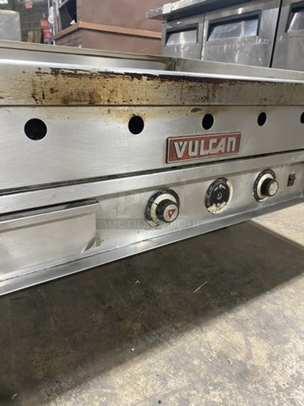 WOW! Vulcan Commercial Countertop Electric Powered Flat Grill! All Stainless Steel! Thermostatic Control! 36"! On Legs! - Image 6 of 9
