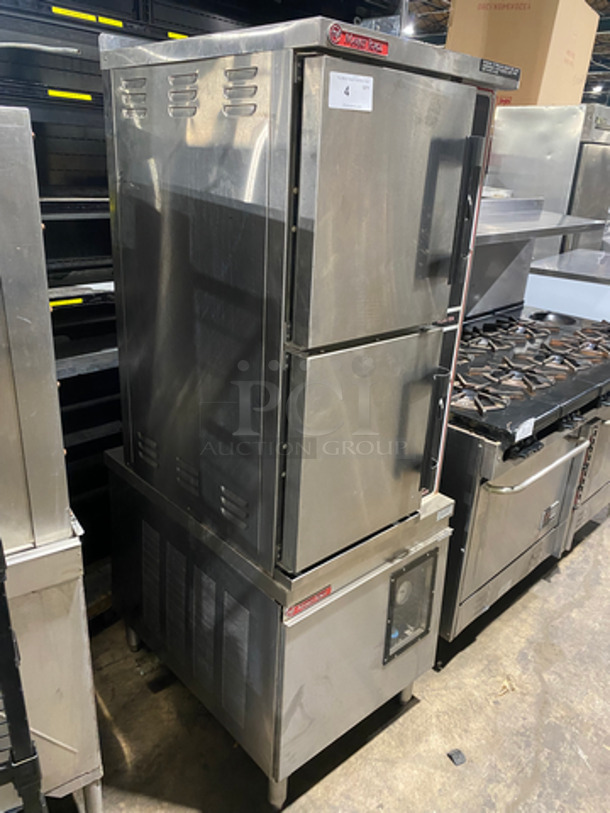 Market Forge Commercial Dual Cabinet Convection Steam Cooker! All Stainless Steel! On Legs! - Image 8 of 8