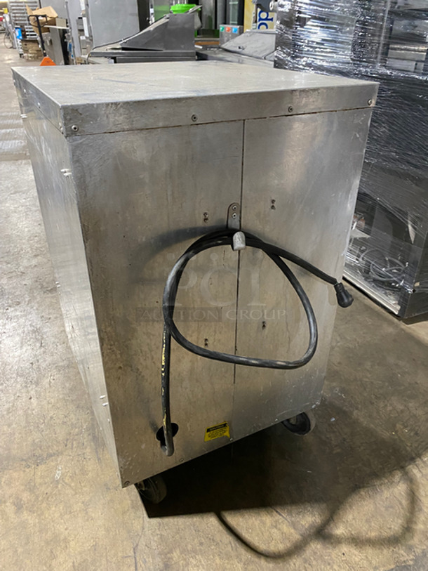 Carter Hoffmann Commercial Heated Holding Cabinet! Single View Through Door! Stainless Steel Body! On Casters! - Image 3 of 9