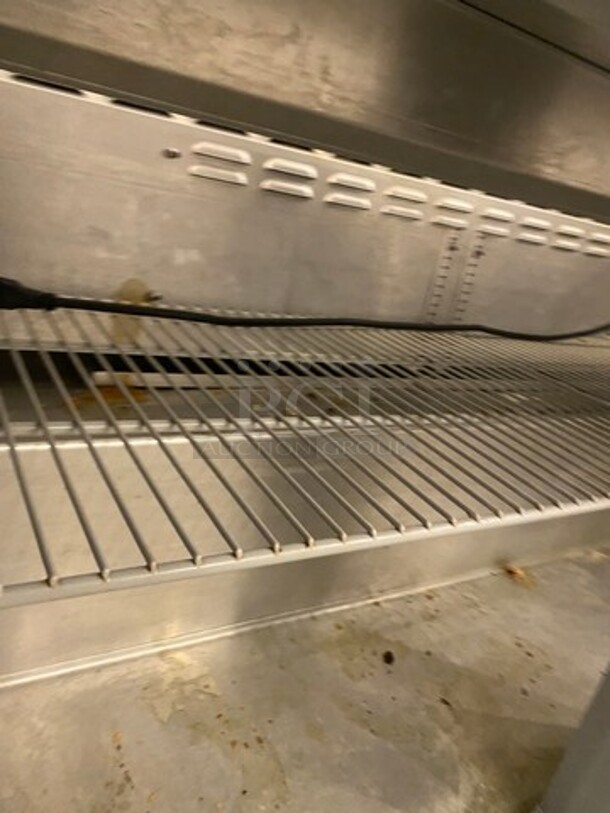 Continental Commercial Refrigerated Sandwich Prep Table! With 2 Door Storage Space Underneath! All Stainless Steel! On Casters! WORKING WHEN REMOVED! Model: SW6016 SN: 15875038 115V 60HZ 1 Phase - Image 6 of 9