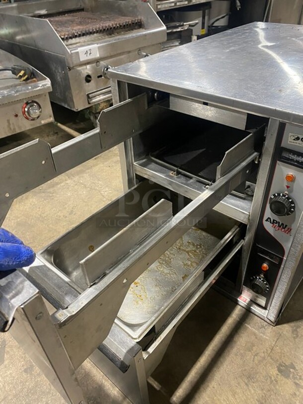 Apw Wyott Stainless Steel 2 Door Bread/Food Warming Cabinet! MODEL HDDS-2 SN: 0806DC7798 120V 1PH - Image 6 of 10
