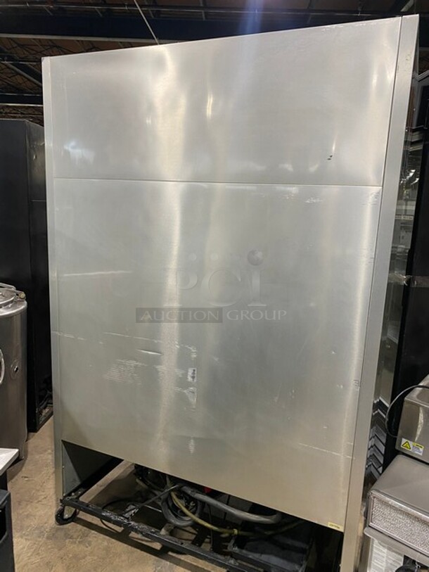 NICE! True Commercial 2 Door Reach In Cooler! Poly Coated Racks! All Stainless Steel! On Casters! Working When Removed! Model: T49 SN:1597956 115V 1PH - Image 3 of 10