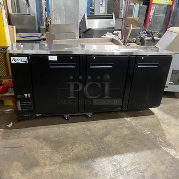 Late Model Avantco Commercial Refrigerated Kegerator! With 3 Door Storage Space Underneath! Also With Towers! Model: 178UDD4HC SN: 6299333518074035 115V